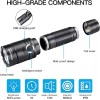 cosmoing Green LED flashlight Rechargeable, IP65 Waterproof Torch (Battery NOT