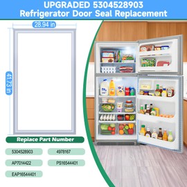 UPGRADED 5304528903 Refrigerator Door Gasket Replacement Compatible with Frigidaire Refrigerators Parts, Replaces 4978167 AP7014422 PS16544401 EAP16544401 Top-Mount Refrigerator Fresh Food Door Seal