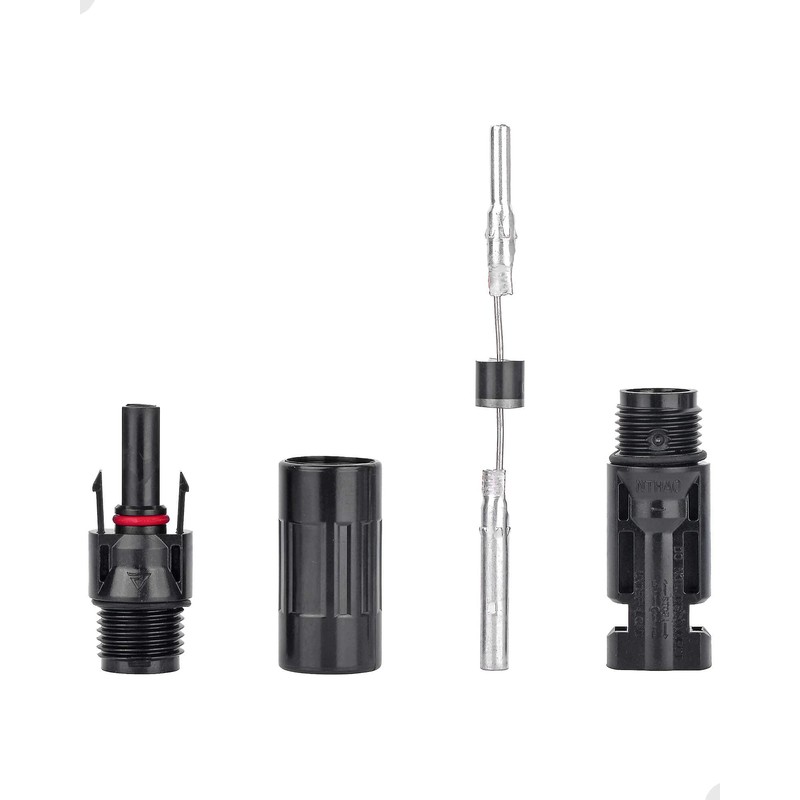 Jtron 5 PCS PV Solar Panel Connector Male/Female 10A Built-in