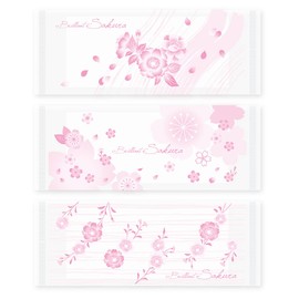 Kyushu Shoko SAKURA Hot Towels, 100 Pieces, Brilliant Sakura Disposable Individual Packaging, Commercial Use, Cute, Spring, Cherry Blossoms, Events, Four Seasons, Restaurants, Restaurants, Lunch