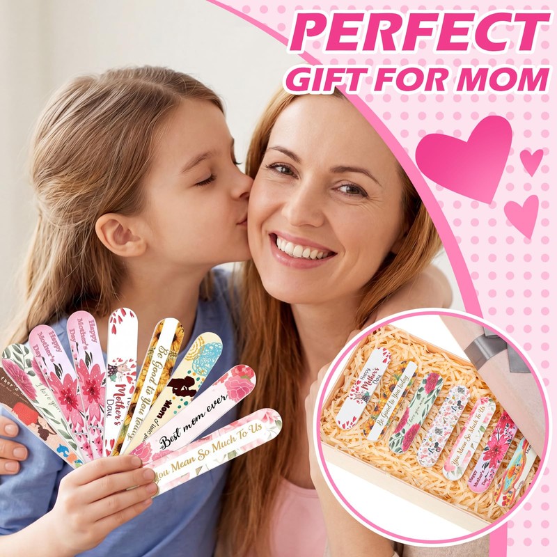 Lanties Christian Nail Files Gifts Bulk, 50 Pcs, Best Mom