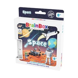 Brainbox Pocket Space | Fun & Educational Travel Card Game | Ages 8+ | 1+ Players | 10 Minutes Playing Time