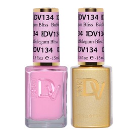DND Gel Diva Polish Set - 1 each of Gel Polish and Nail Polish, 134 Bubblegum Bliss, 0.5 Fl Oz
