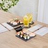 Restaurantware Slate Mini Appetizer Plates 10 Pack of 6 x