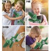 DolliBu Super Soft Alligator Stuffed Animal with Silver Cross Plush