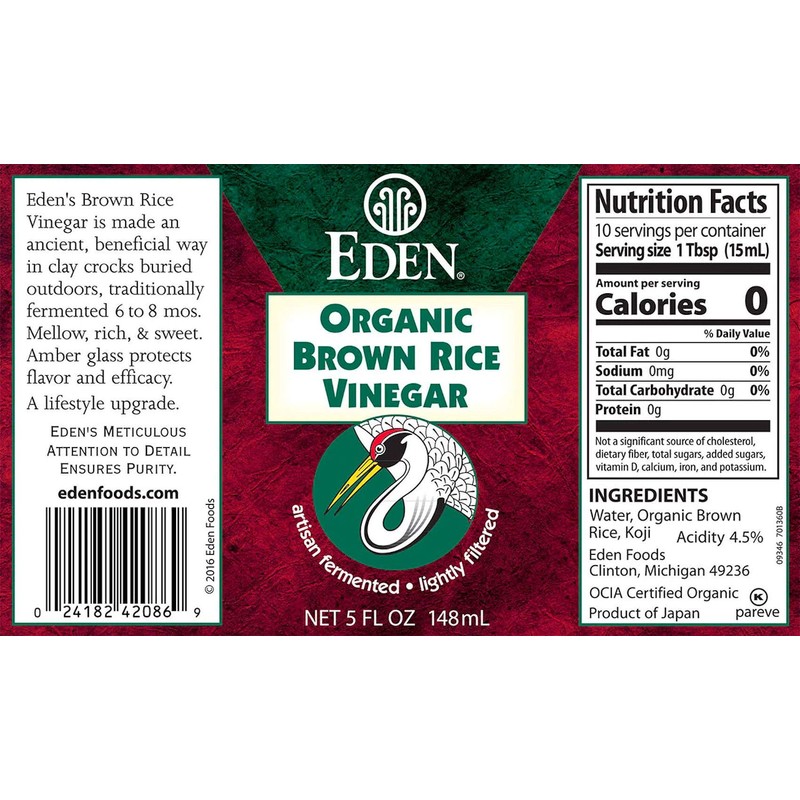 Eden Foods Organic Brown Rice Vinegar - 5 fl oz