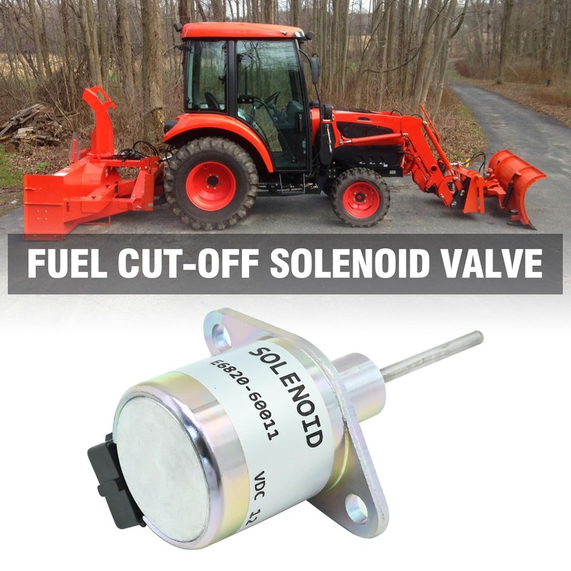 MDEOOSKY E6820 60011 Engine Stop Solenoid 12V Fuel Shut Off