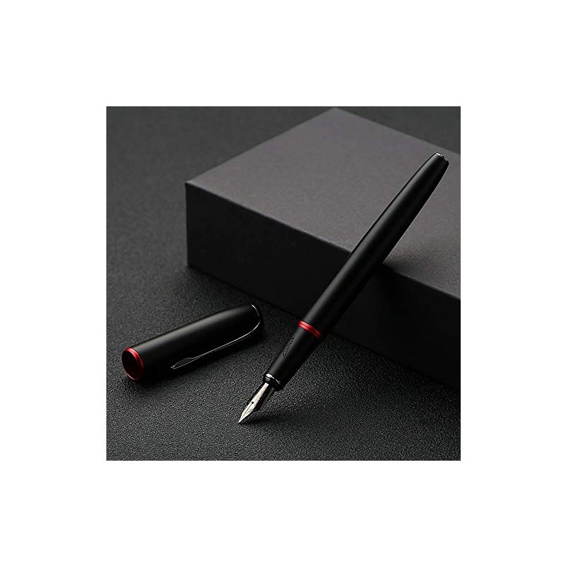 Picasso 916 - Pluma estilográfica con anillo rojo y negro