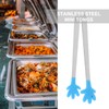 Angoily Stainless Steel Kitchen Tongs, Silicone Hand Shape Serving Tongs,