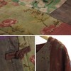 Cotton Linen Blend Spring Patchwork Short Jacket for Women -