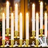 YAUNGEL Window Candles, 10 Pack LED Battery Operated Christmas Candles