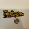 UW WASHINGTON HUSKIES vintage iron on embroidered patch 4” x
