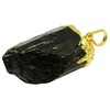 Harmonize Black Tourmaline Stone Pendant Reiki Healing Crystal Spiritual Locket