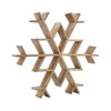 VHC Brands Natural Wooden Snowflake Large 23x23x2.75
