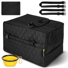 HomeColorful Soft Cat Dog Carrier for Small to Medium Pets up to 15 lbs, Foldable Pet Travel Bag with Safety Belt & Bowl, Machine Washable Portable Pet Travel Bag