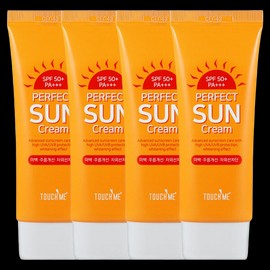 Touch Me Perfect Sun Cream 60ml / 터치미 퍼펙트 선크림 60ml X 4개 / 3중 기능성화장품
