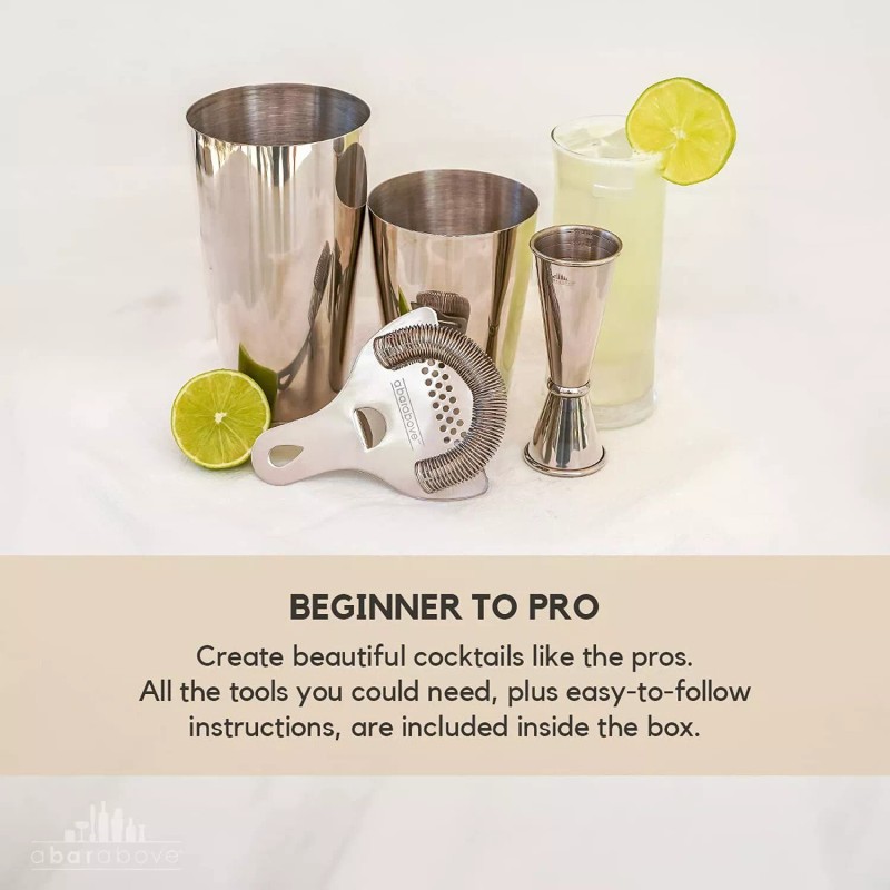 Top Shelf Bar Supply Boston Shaker Set: Professional two-piece Stainless