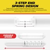 Qualihome White Universal Plastic Spring Loaded Toilet Paper Roll Holder