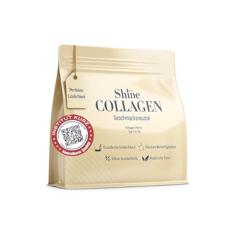 Shine Collagen Powder - 100% Collagen Peptides, Premium Hydrolysate Type