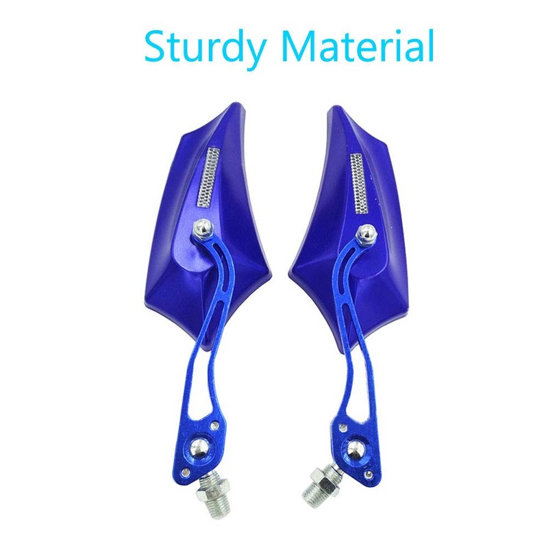 ESUPPORT Blue Universal Motorcycle Motorbike Bike 8mm 10mm Rear View