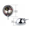 SINLIRU Chrome Passing Lights Assembly 4.5inch Motorcycle LED Driving Fog