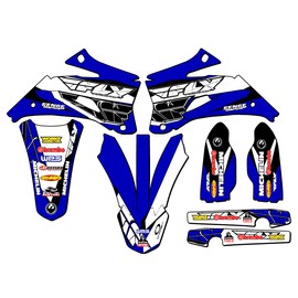 Senge Graphics Inc 2008-2009 YZ 250 F 4-STROKE 13 FLY Blue Senge Graphics Kit Compatible with - Base Kit, 18/21