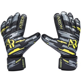 Anrrew Soccer Goalie Gloves with fingersave and Double Wrist Protection.Goalkeeper Gloves Provide Extreme Strong Control and Grip.Soccer Gloves for Youth,Kids,Adult