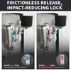 Loclink Tool Box Lock with Shock-Absorbing Roller Latch & Zinc