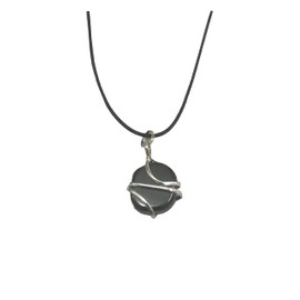 Raw Hematite Pendant Necklace Tumbled Crystal Healing stone Pendant Promotes Earth Energy, Protective Stone for Grounding, Balance, Centering And Peace, Absorbs Negative Energies spiritual Gift