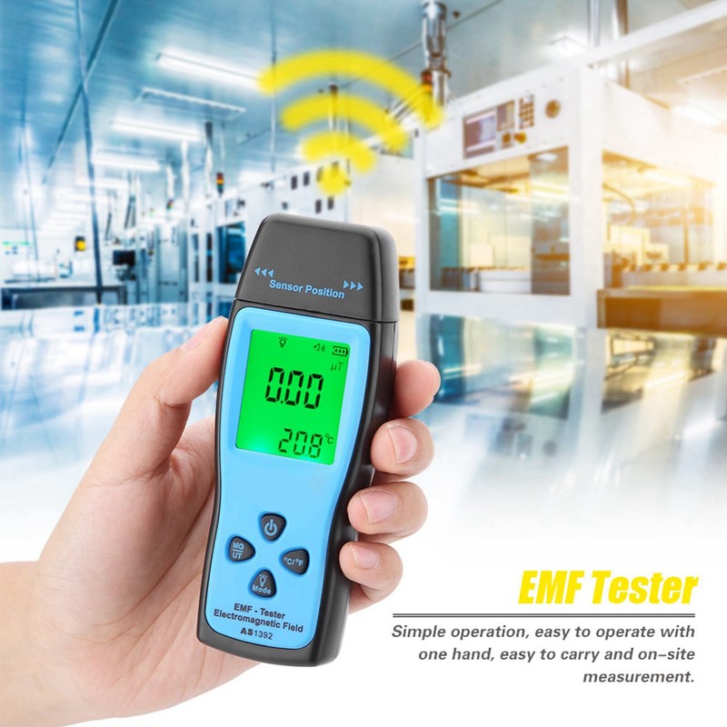 SMART SENSOR AS1392 Digital Electromagnetic Radiometer Mini LCD Display EMF