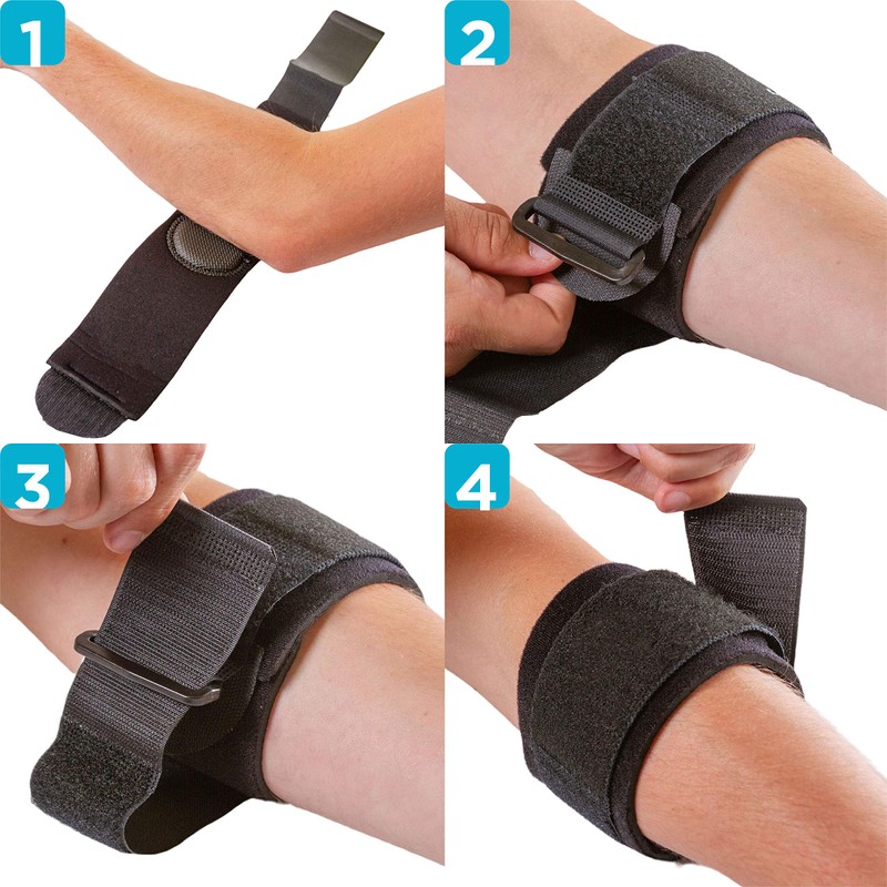 Counterforce Brace - Tendonitis Strap Support Band for Tennis &