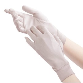 Hand Care Advisor Recommendation [100% Natural Silk x 97.9% UV Protection] Silk Gloves, Gloves (Rough Hands x Moisturizing x High Quality Texture), Stylish Package x Washing Guide Included, Gift,