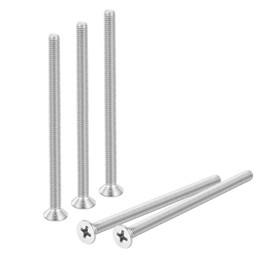 sourcing map 30 pcs M4-0.7x65 Machine Screws Phillips Pan Cross Head Screws Fasteners Bolts 304 Stainless Steel Silver for Wall Socket,House Repairs