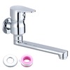 Jeonestan Wall Mounted Single Faucet Horizontal Faucet, Single Up and