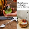 2PCS Grapefruit Spoon, Dessert Spoon Stainless Steel with Serrated Edge,