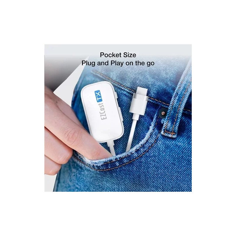Kit Receptor y Transmisor HDMI Inalámbrico EZCast Pocket 4K USB-C
