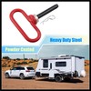 Hihaha 1pcs 5"-3.5" Magnetic Trailer Towing Hitch Clips Pins Red