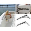 SeaLux Folding Brackets 12" Long Stainless Steel Shelf, Bench, Table