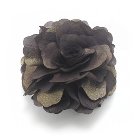 Meilliwish Flower Fabrics Hair Claw Clip (LightBrown)(D06)