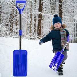 70-85 cm Children's Snow Shovels, Small Snow Shovel, Children's Telescopic Shovel, Plastic, Portable and Removable Snow Shovel, Children's Shovel for Outdoor Use
