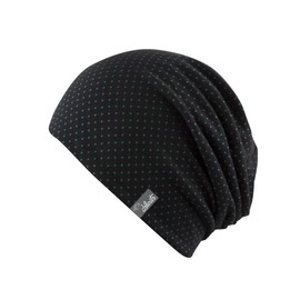 CHILLOUTS Adults' Longbeanie Florence Hat Black Black/Green Size:One Size
