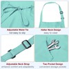 HARFINGTON Kitchen Cooking Aprons 82x68cm Adjustable Bib Waterproof Long Ties
