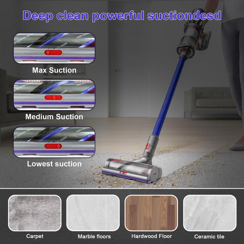 V11 High Torque Brush Head Attachments Compatible with Dyson V15