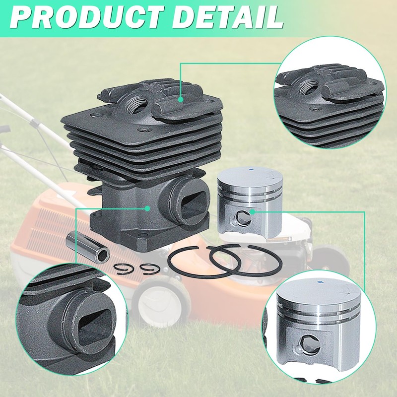 Adefol 38mm Cylinder Piston Kit for Stihl FS160 FS220 FS280