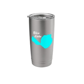 Minimalist Glen Lake, Michigan Stainless Steel Insulated Tumbler