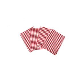 Sourcemall Linen Napkins, Placemat, Non-slip, Table, Meal Mat, 15.7 x 23.6 inches (40 x 60 cm), Lunch Cloth, Nursery, Kindergarten, Elementary School, Boys and Girls, Stylish, Set of 4 (Checkered