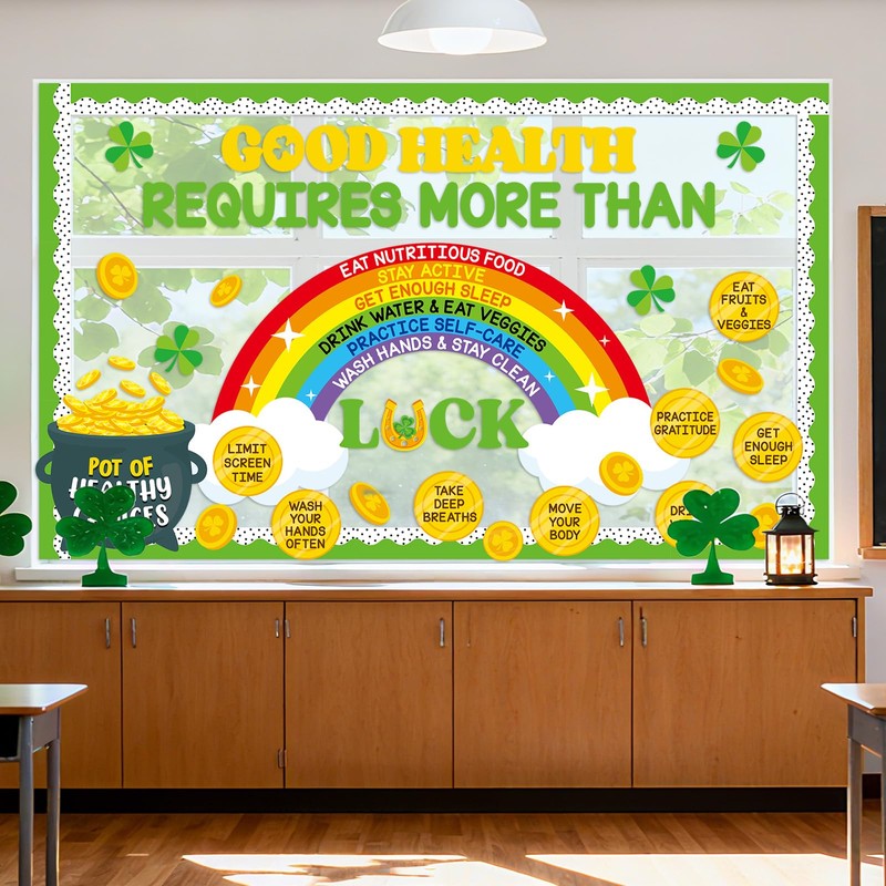 St. Patrick's Day Health Bulletin Board Decorations St. Patrick Party