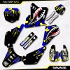Factory EFX Blue Yellow Savage Racing Graphics Kit fits 01-21