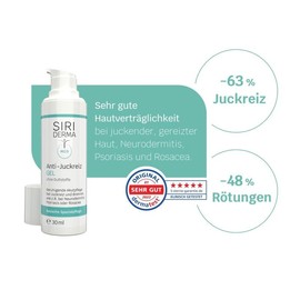 SIRIDERMA Anti-Itching Gel | Basic Skin Care | Soothing Acute Care Against Itching and Burning for Neurodermatitis, Psoriasis and Rosacea
