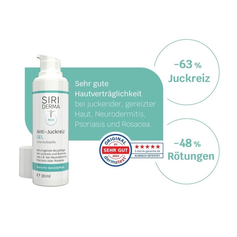 SIRIDERMA Anti-Itching Gel | Basic Skin Care | Soothing Acute